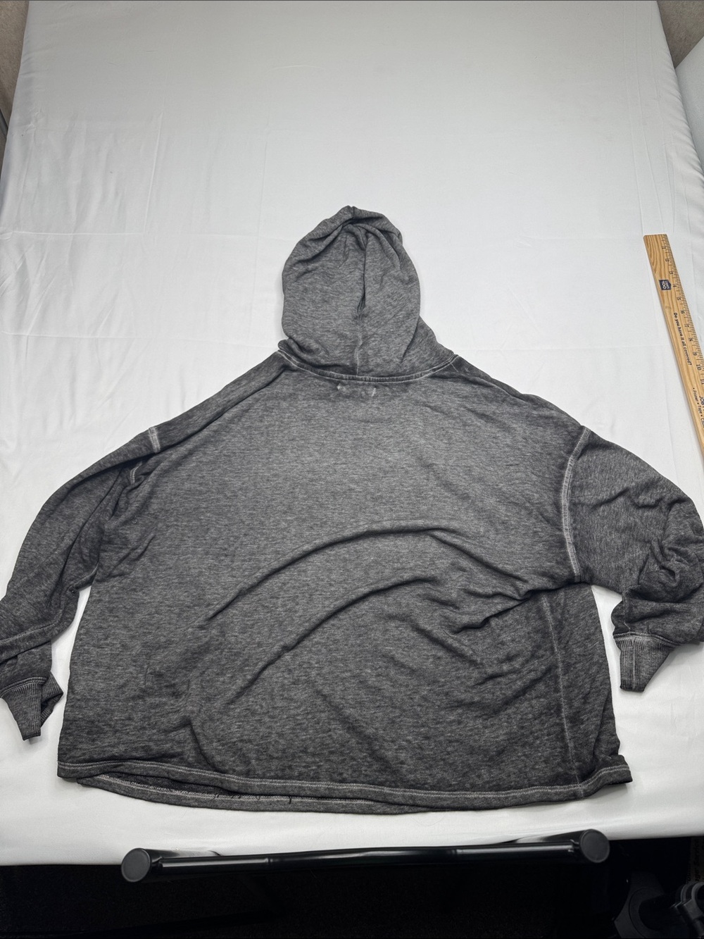 Journey Graphic burnout thin hoodie Charcoal with Pastel Wings womens size 4X - Picture 5 of 5